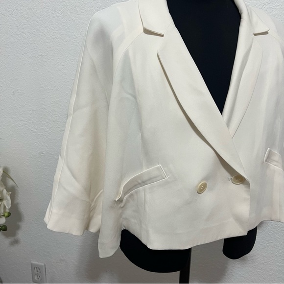 MORGANE Le Fay Silk Blazer L - Picture 4 of 12
